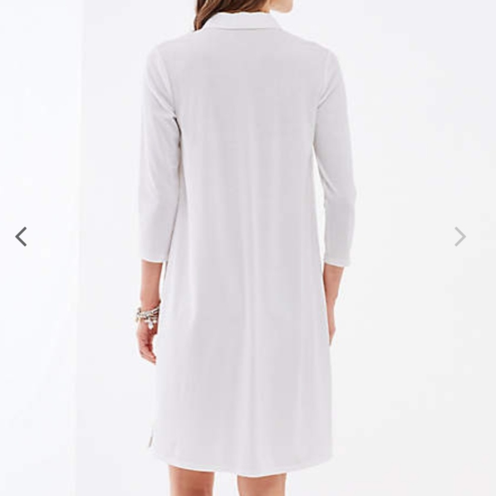 J. Jill White Collared Midi Shirt Dress - Picture 3 of 7
